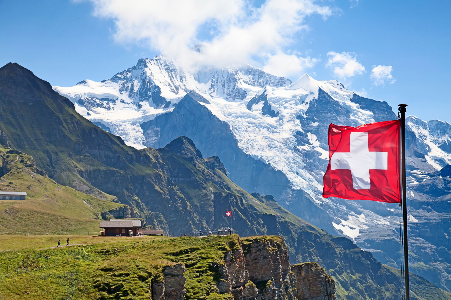 Mannlichen, montagnes de Lauterbrunnen.