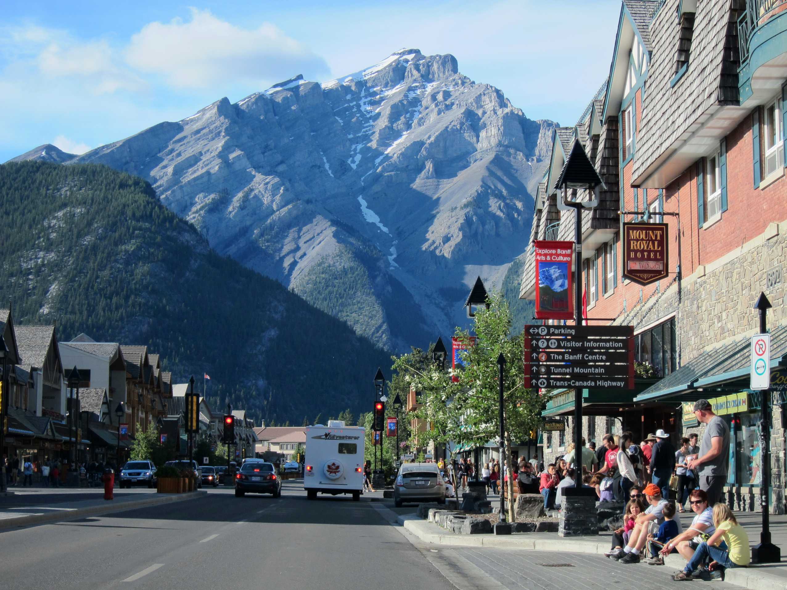 Centre-ville de Banff.