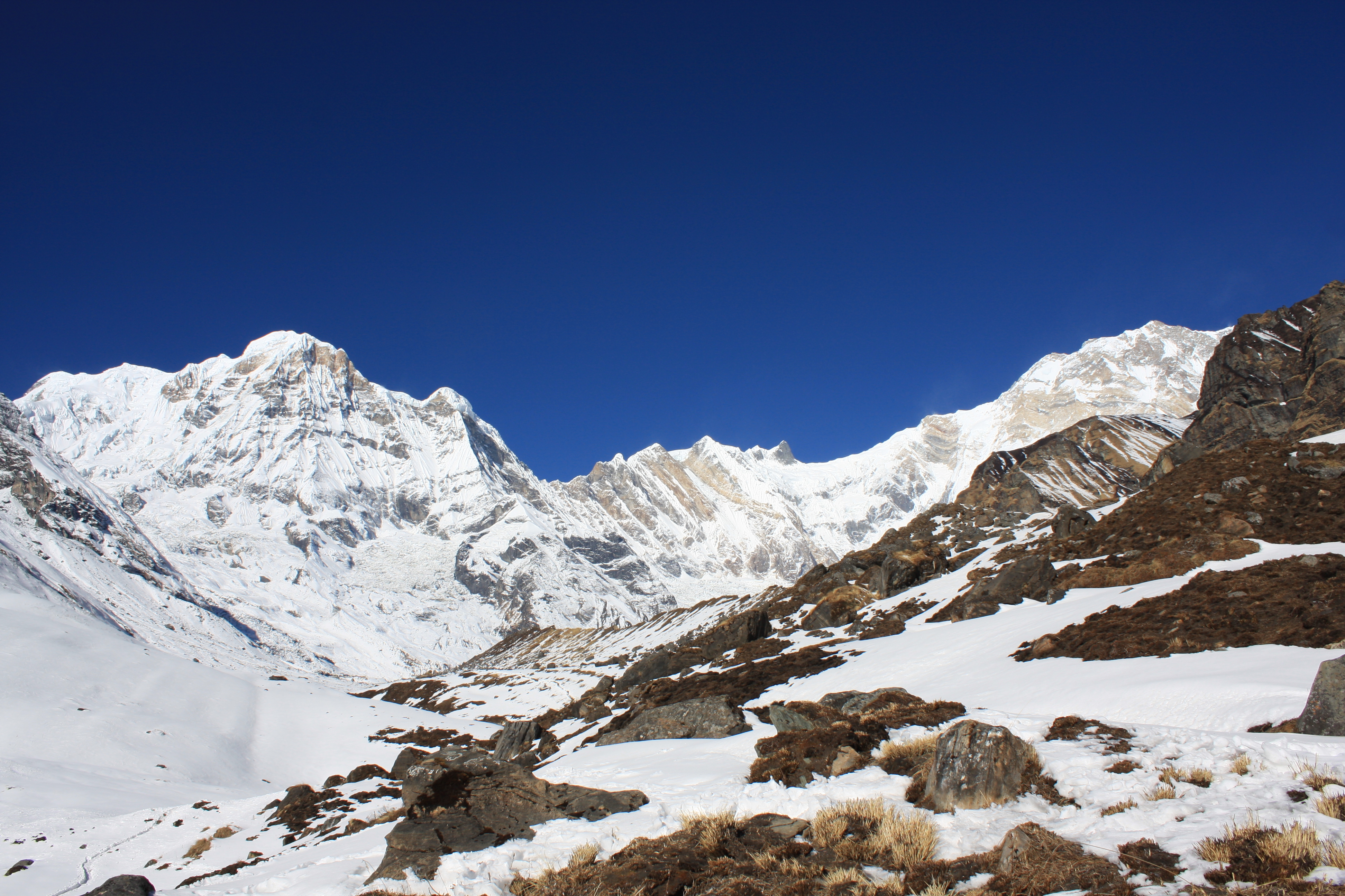 Jour7 : Trek pour le Camp de base du Machhapuchhare (3700 m) (environ 4 à 5 heures de marche)