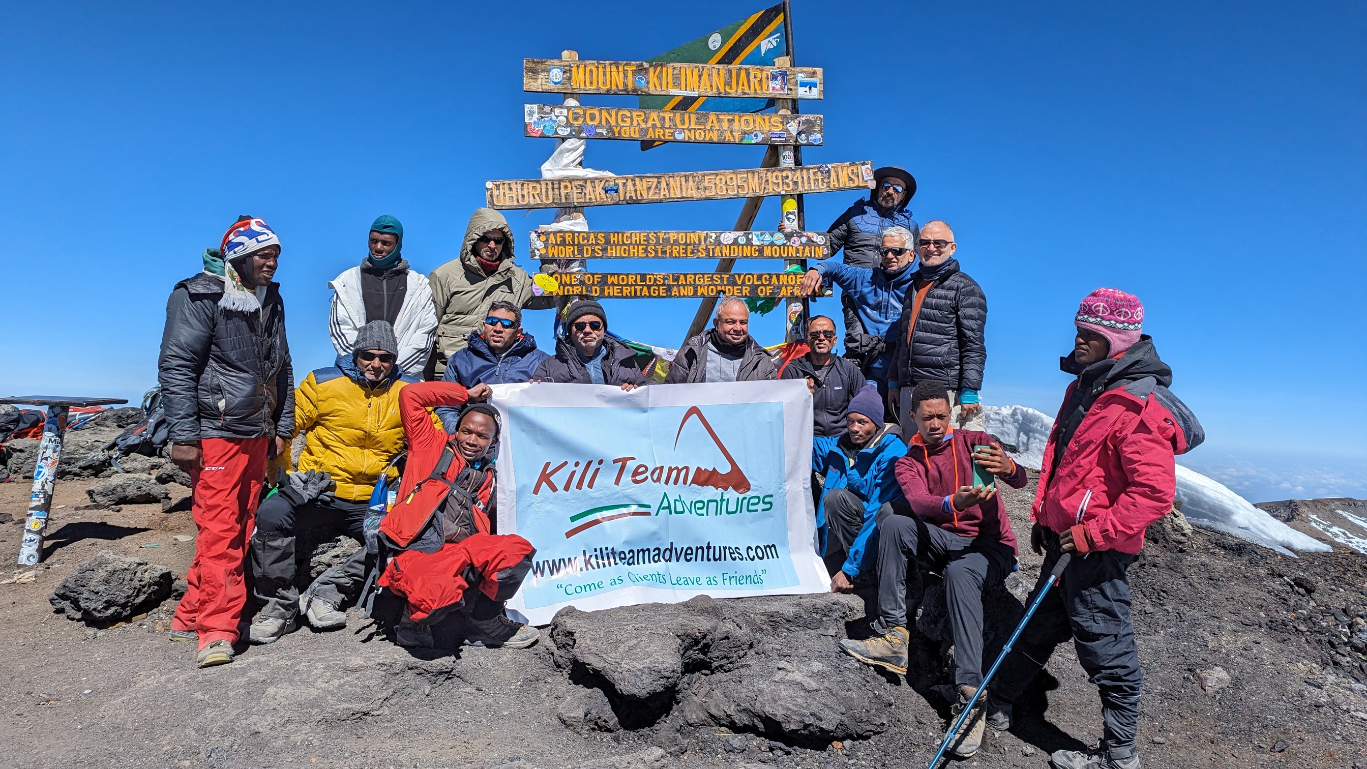 Jour4 : De Kibo Hut à Uhuru Peak à Horombo Hut